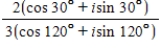 Perform the operation and leave the result in trigonometric form. ​   ​ A)    B) ​   C) ​   D) ​   E) ​  