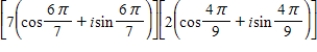 Multiply the complex numbers below and leave the result in trigonometric form.   A)    B)    C)    D)    E)   
