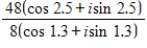 Perform the operation shown below and leave the result in trigonometric form.   A)    B)    C)    D)    E)   