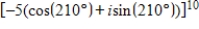 Use DeMoivre's Theorem to find the indicated power of the complex number.Write the result in standard form.   A)    B)    C)    D)    E)   