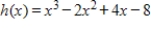 Find all the zeros of the function and write the polynomial as a product of linear factors. ​   ​ A) The zeros of h(x)  are     B) The zeros of h(x)  are     C) The zeros of h(x)  are     D) The zeros of h(x)  are     E) The zeros of h(x)  are    