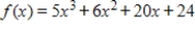 Use the given zero 2i to find all the zeros of the function. ​   ​ A)    B)    C)    D)    E)   