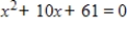 Solve the equation and write complex solutions in standard form.   A)    B)    C)    D)    E)   