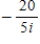 Write the quotient in standard form. ​   ​ A) ​​4i B)    C) ​   D) ​​-4i E) ​  
