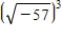 Simplify the complex number and write it in standard form. ​   ​ A) 185,193i B) -57i C) -   i D)    i E) -185,193i