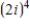 Simplify the complex number and write it in standard form. ​ ​   ​ A) ​16 B) ​-16 C) ​16i D) ​​-16i E) ​2i