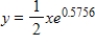 Find the exponential model   that fits the points shown in the graph. ​   ​ A)    B)    C)    D) ​​   E)   