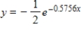 Find the exponential model   that fits the points shown in the graph. ​   ​ A)    B)    C)    D) ​​   E)   