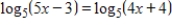 <strong>Solve the logarithmic equation algebraically.Approximate the result to three decimal places. </strong> A)8 B)6 C)-1 D)7 E)9