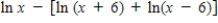 Condense the expression to the logarithm of a single quantity. ​   ​ A)    B)    C)    D)    E)   
