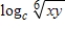 Assume that x, y, and c are positive numbers.Use the properties of logarithms to write the expression   in terms of the logarithms of x and y. ​ A)    B)    C)    D)    E)   