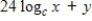 Assume that x, y and c are positive numbers.Use the properties of logarithms to write the expression   in terms of the logarithms of x and y. ​ A)    B)    C)    D)    E)   