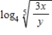 Condense the expression   to the logarithm of a single term. A)    B)    C)    D)    E)   