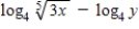 Condense the expression   to the logarithm of a single term. A)    B)    C)    D)    E)   