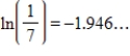 Write the logarithmic equation in exponential form. ​   ​ A)    B)    C)    D)    E)   