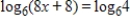 Use the One-to-One Property to solve the equation for x. ​   ​ A)    B) -2 C)    D)    E)   