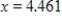 Evaluate the function   at   .Round to 3 decimal places.(You may use your calculator.)  A) undefined B) 1.106 C) 0.374 D) 0.861 E) -0.347