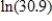 Use a calculator to find a value for   to four decimal places. ​ A) -3.4308 B) 3.4308 C) -1.49 D) 1.49 E) 5.7333