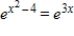 Use the One-to-One Property to solve the equation for x. ​   ​ A)    B)    C)    D)    E)   