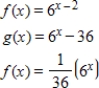 Use properties of exponents to determine which functions (if any)  are the same. ​   ​ A)    B)    C)    D)    E)   