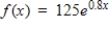 What is the value of the function   at   ? Round to 3 decimal places. A) 278.193 B) 127.226 C) 74.820 D) 787.067 E) 8647.887