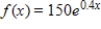 What is the value of the function   at   ? Round to 3 decimal places. A) 376.394 B) 223.774 C) 18.232 D) 151.492 E) 1247.646