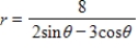 Select the graph of the polar equation using symmetry, zeros, maximum r-values, and any other additional points. ​   ​ A)    ​   B)    ​   C)    ​   D)    ​   E)    ​  
