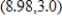 Find the rectangular coordinates of the point given in polar coordinates.Round your results to two decimal places. ​   ​ A) Rectangular coordinates: (2.27,-7.89)  B) Rectangular coordinates: (-7.89,2.27)  C) Rectangular coordinates: (1.27,-8.89)  D) Rectangular coordinates: (-8.89,1.27)  E) Rectangular coordinates: (8.98,4.50) 