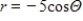 Convert the polar equation to rectangular form. ​   ​ A)    B)    C)    D)    E)   