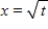 Eliminate the parameter and write the corresponding rectangular equation whose graph represents the curve. ​     ​ A)    B)    C)    D)    E)   