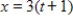 Eliminate the parameter and write the corresponding rectangular equation whose graph represents the curve. ​     ​ A)    B)    C)    D)    E)   