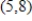 Using following result find a set of parametric equation of the line. ​   ​ Line: passes through (0,0)  and   ​ A)    B)    C)    D)    E)   