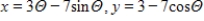 Select the curve represented by the parametric equations. ​ Prolate cycloid:   ​ A) ​   B) ​   C) ��​   ​ D) ​   ​ E) ​  