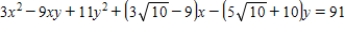 ​Determine the angle   through which the axes are rotated.Round your answer to two decimal places.   ​​ A)    B)    C)    D)    E)   