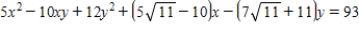 Determine the angle   through which the axes are rotated.Round your answer to two decimal places. ​   ​ A)    B)    C)    D)    E)   