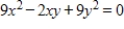 Select the graph of degenerate conic. ​   ​ A) ​   B) ​   C) ​   D) ​   E) ​  