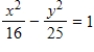 Find the center, vertices and foci of the hyperbola. ​   ​ A) Center: (0, 0)  Vertices:   Foci:   B) Center: (0, 0)  Vertices:   Foci:   C) Center: (0, 0)  Vertices:   Foci:   D) Center: (0, 0)  Vertices:   Foci:   E) Center: (0, 0)  Vertices:   Foci:  