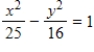 Find the center, vertices and foci of the hyperbola. ​   ​ A) Center: (0, 0)  Vertices:   Foci:   B) Center: (0, 0)  Vertices:   Foci:   C) Center:   Vertices:   Foci:   D) Center: (0, 0)  Vertices:   Foci:   E) Center:   Vertices:   Foci:  