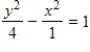 Find the center, vertices and foci of the hyperbola. ​   ​ A) Center: (0, 0)  Vertices:   Foci:   B) Center: (0, 0)  Vertices:   Foci:   C) Center:   Vertices:   Foci:   D) Center:   Vertices:   Foci:   E) Center: (0, 0)  Vertices:   Foci:  