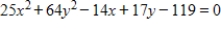 Select the graph of the equation as a circle, a parabola, an ellipse, or a hyperbola. ​   ​ A) Parabola B) Circle C) Hyperbola D) Ellipse E) None of the above