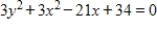 Select the graph of the equation as a circle, a parabola, an ellipse, or a hyperbola. ​   ​ A) Hyperbola B) Circle C) Ellipse D) Parabola E) None of the above