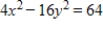 Graph the hyperbola. ​   ​ A) ​   B) ​   C) ​   D) ​  