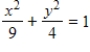 Identify the conic as a circle or an ellipse then find the center. ​   ​ A) Circle Center: (0,0)  B) Ellipse Center: (0,0)  C) ​Circle Center: (3,2)  D) ​Ellipse Center: (3,2)  E) ​Circle Center: (2,3) 