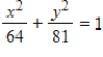 Find the eccentricity of the ellipse. ​   ​ A) Eccentricity:   B) Eccentricity:   C) Eccentricity:   D) Eccentricity:   E) Eccentricity:  