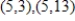 Find the standard form of the equation of the ellipse with the given characteristics. ​ Foci:   , endpoints of the major axis:   ​ A)    B)    C)    D)    E)   