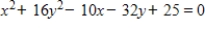 Find the center and vertices of the ellipse. ​   ​ A) center:   ; vertices:   B) center:   ; vertices:   C) center:   ; vertices:   D) center:   ; vertices:   E) center:   ; vertices:  