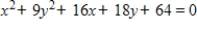 Find the center and vertices of the ellipse. ​   ​ A) center:   vertices:   B) center:   vertices:   C) center:   vertices:   D) center:   vertices:   E) center:   vertices:  