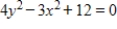 Identify the conic. ​   ​ A) Circle B) Ellipse C) Hyperbola D) Parabola E) Line