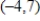 Find the standard form of the equation of the parabola with the given characteristic and vertex at the origin. ​ Horizontal axis and passes through the point   ​ A)    B)    C)    D)    E)   
