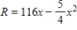 The revenue R (in dollars)  generated by the sale of x units of a patio furniture set is given by   .Approximate the number of sales that will maximize revenue. ​ A)    The revenue is maximum when   units. B)    The revenue is maximum when   units. C)    The revenue is maximum when   units. D)    The revenue is maximum when   units. E)    The revenue is maximum when   units.